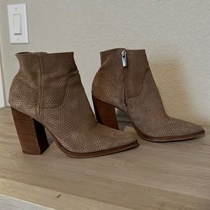 Tan booties